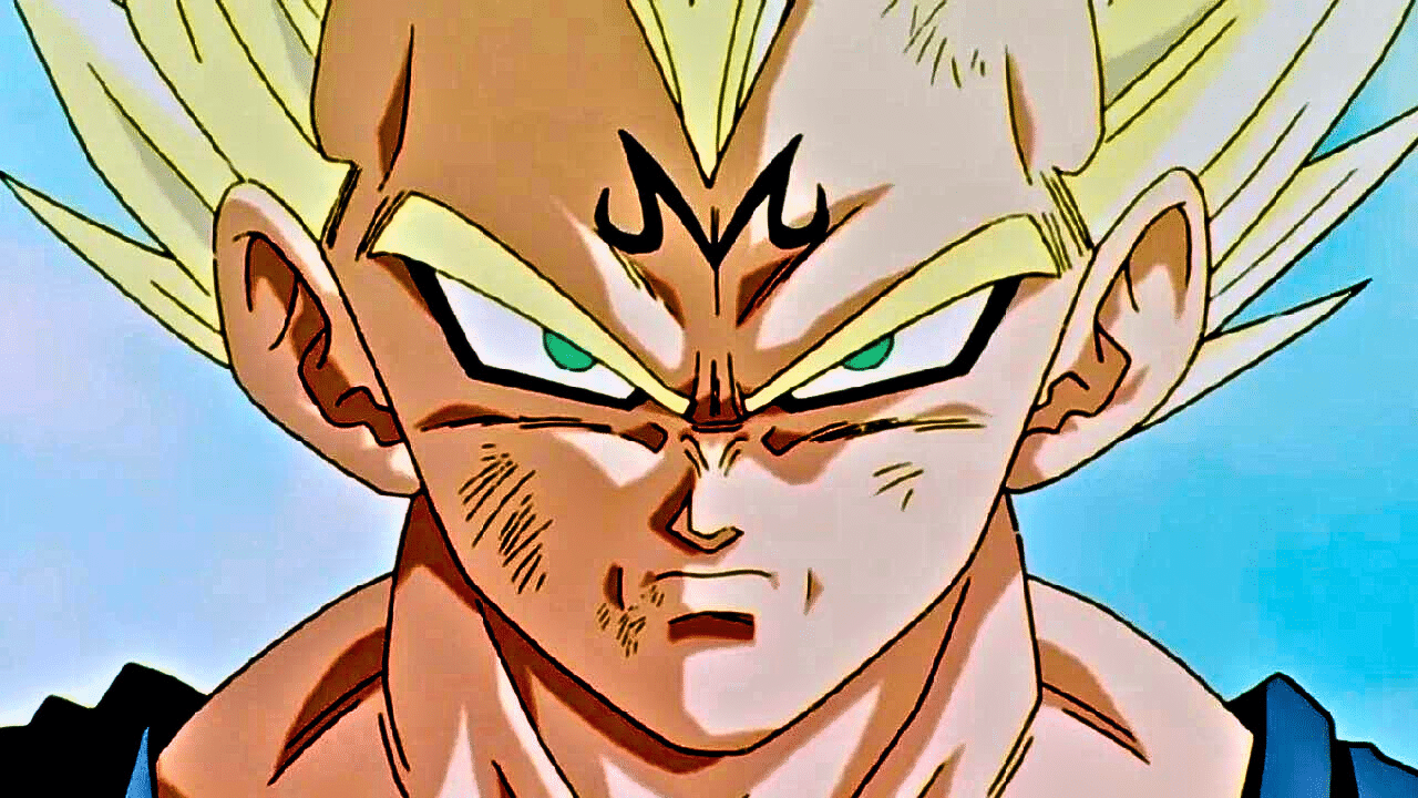 vegeta dragon ball majin