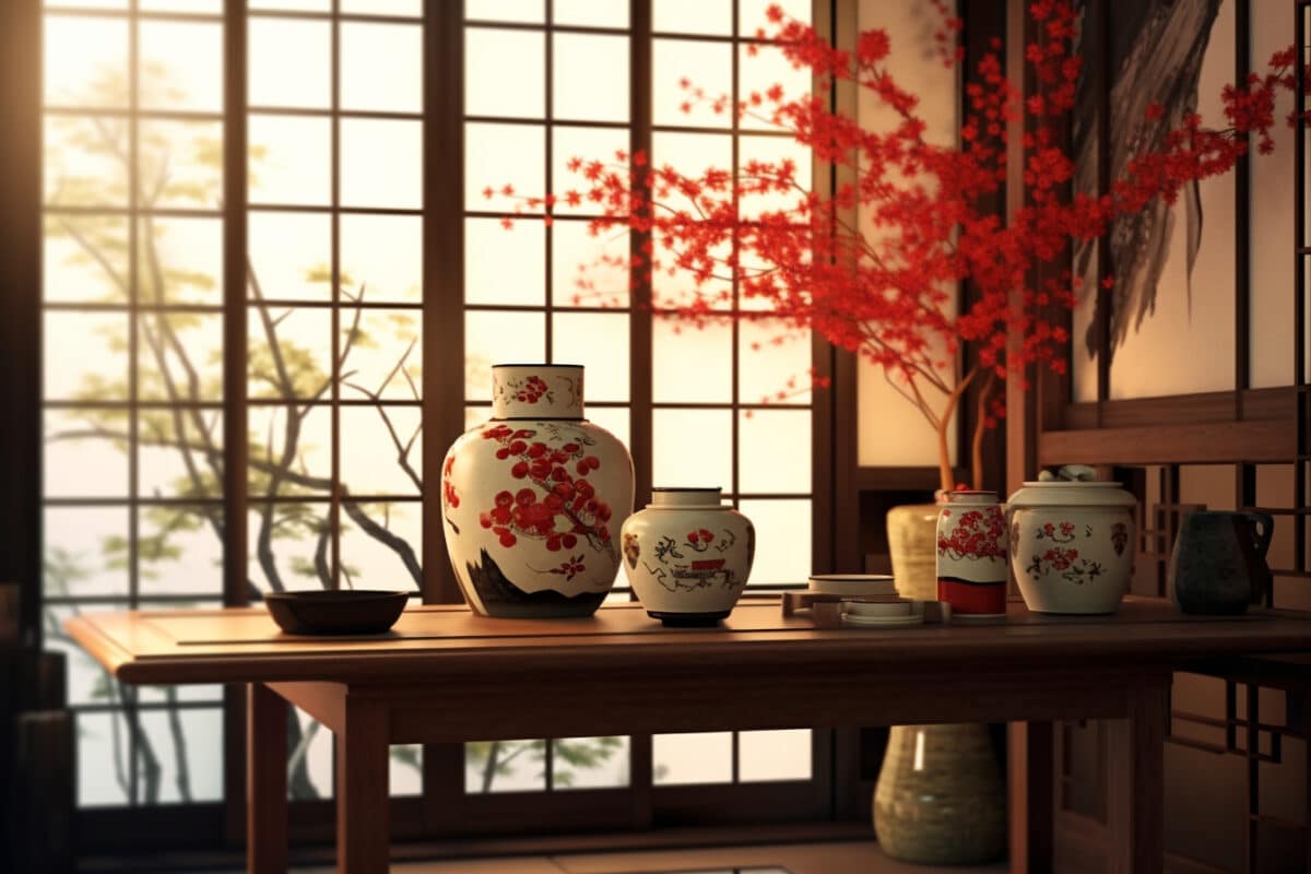 Décoration japonaise dans une maison