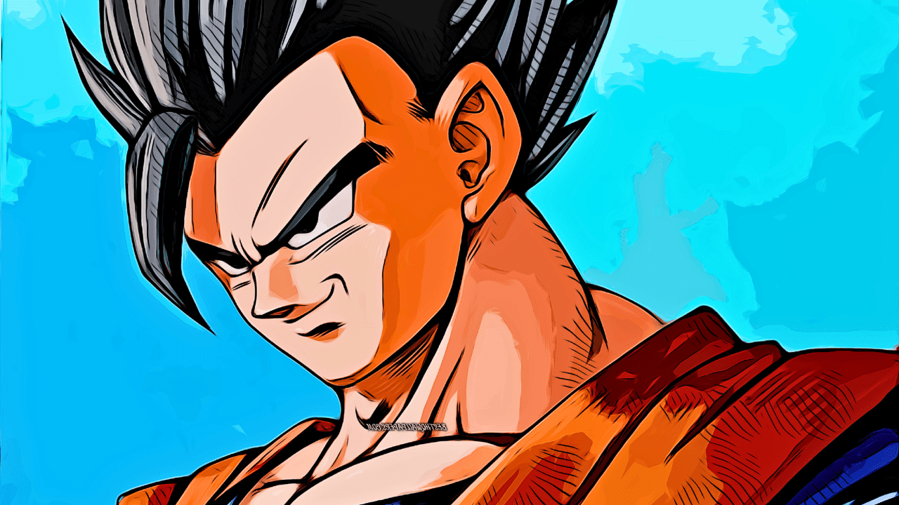 dragon ball gohan sourire