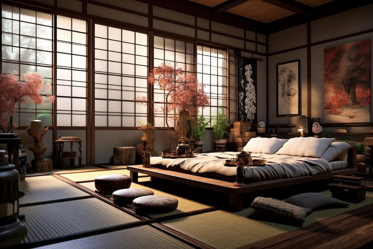 tamis et futon traditionnels japonais