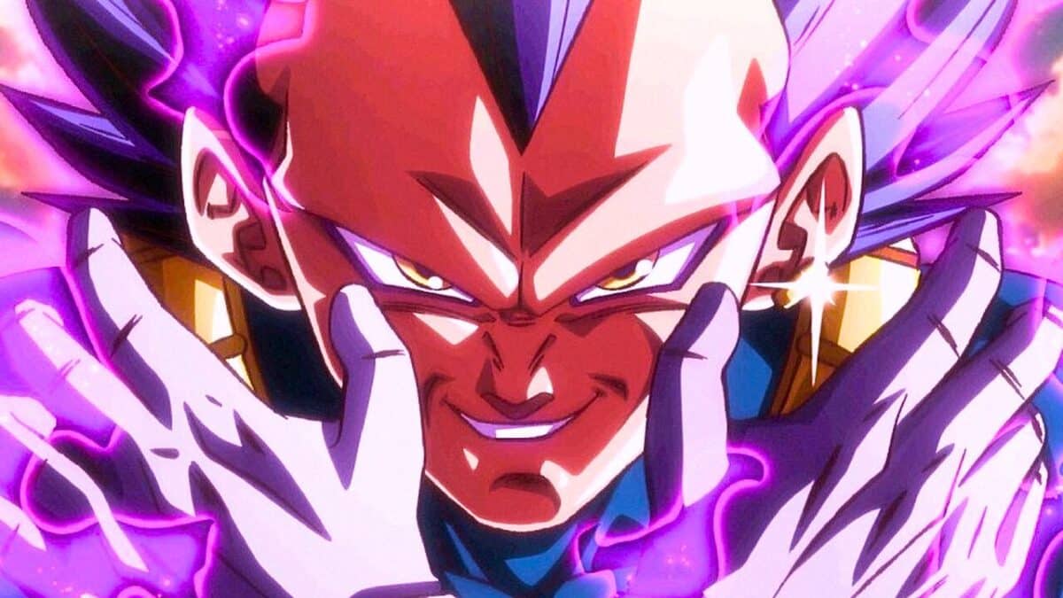 vegeta dragon ball super ultra ego sourire