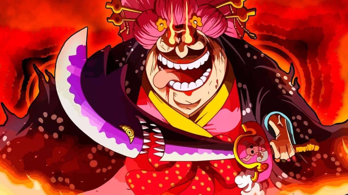 big mom one piece arme en main