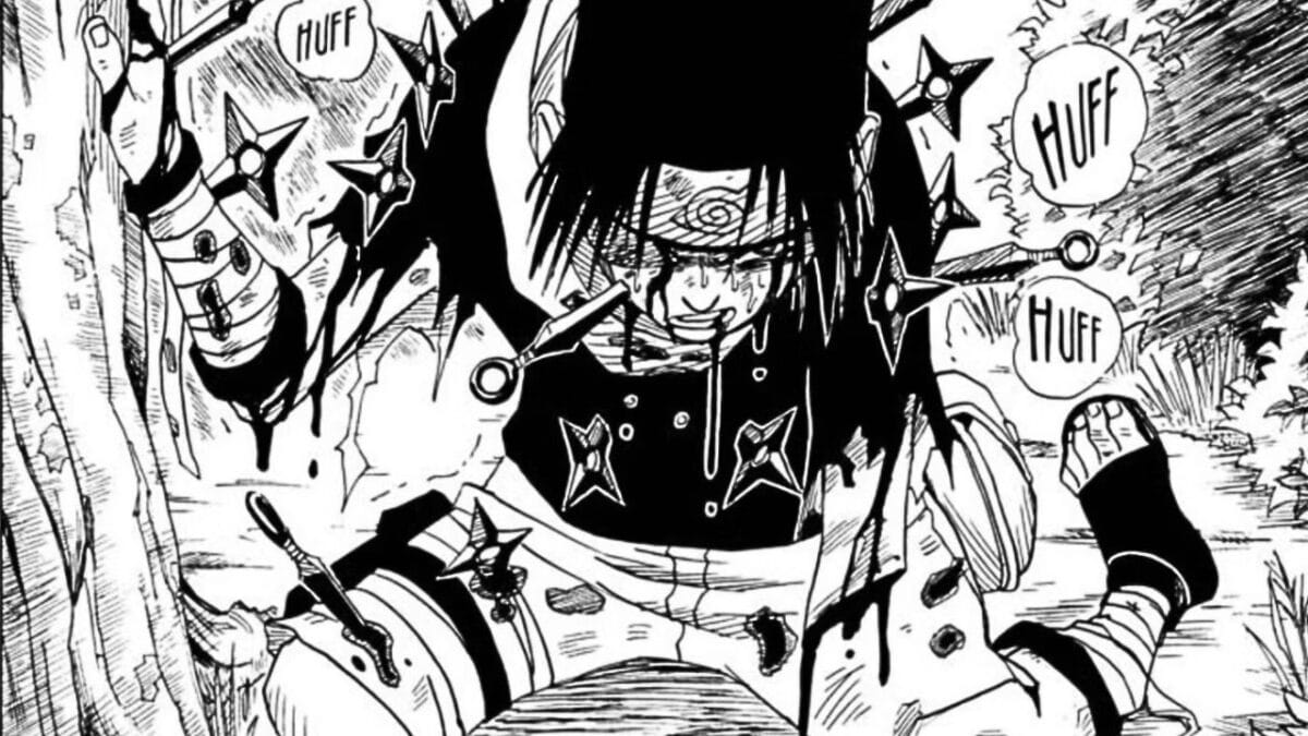 sasuke perd son bras manga