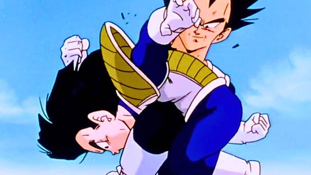 vegeta frappe gohan petit