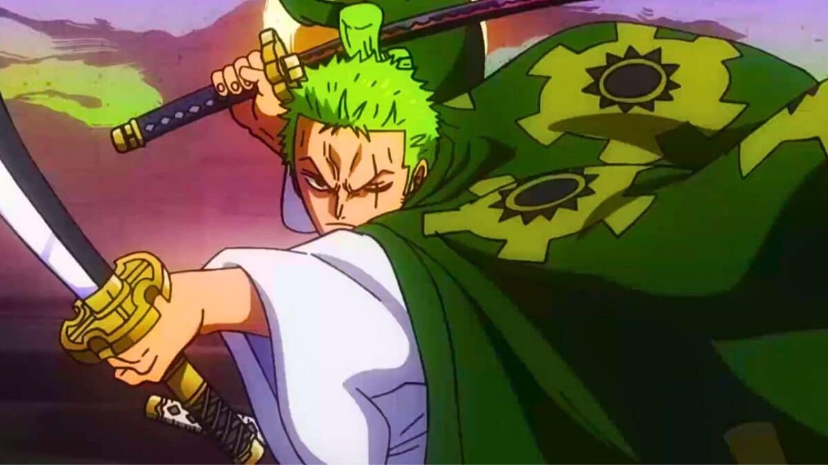 zoro one piece sabre en main