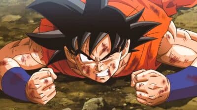 goku dragon ball super a terre