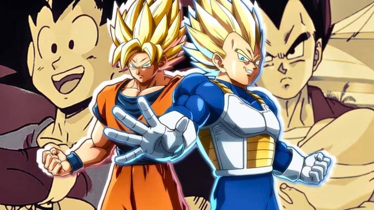 goku et vegeta et leur familles et enfant