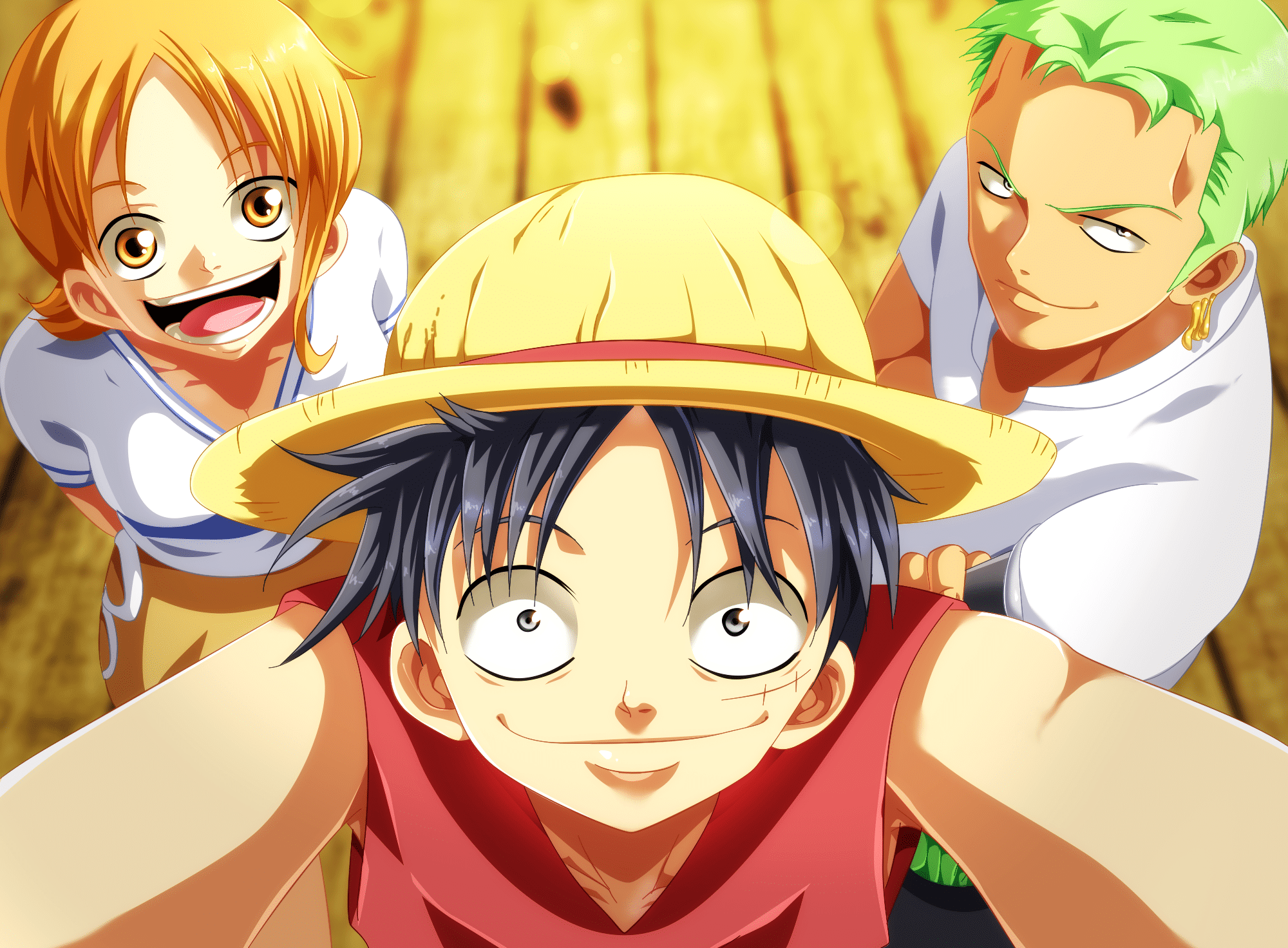 nami zoro luffy trio original