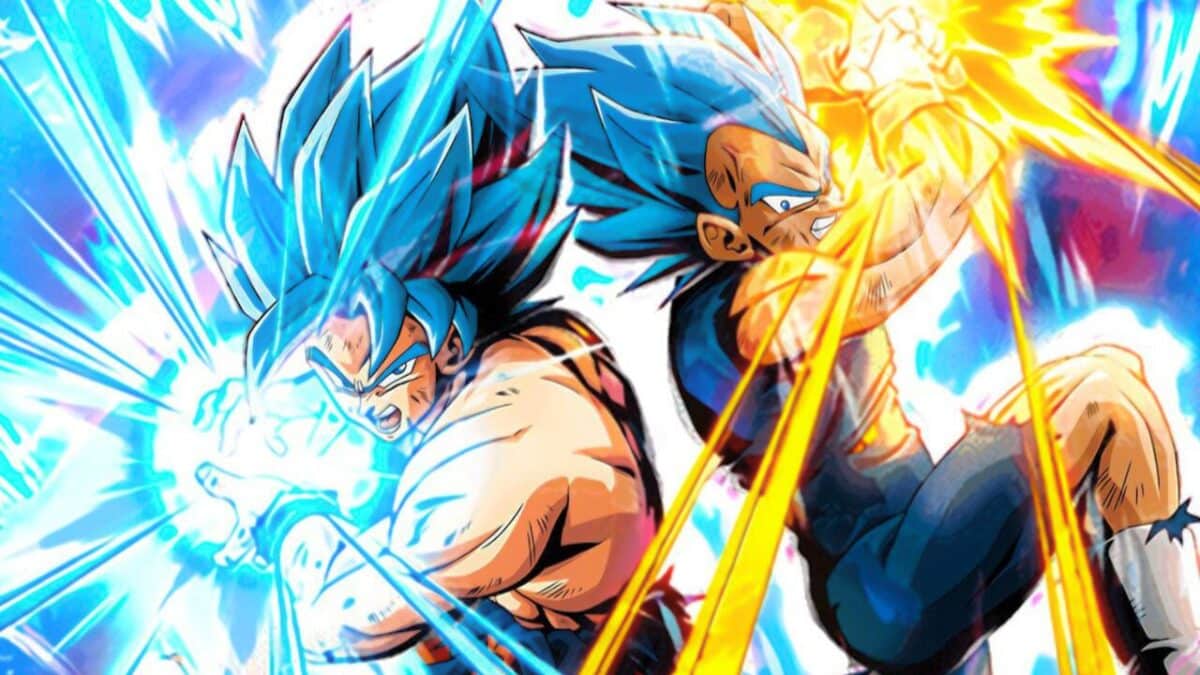 super saiyan blue vegeta et goku attaque combinee