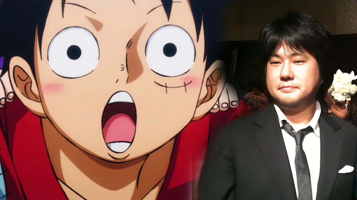 eiichiro oda et luffy collage