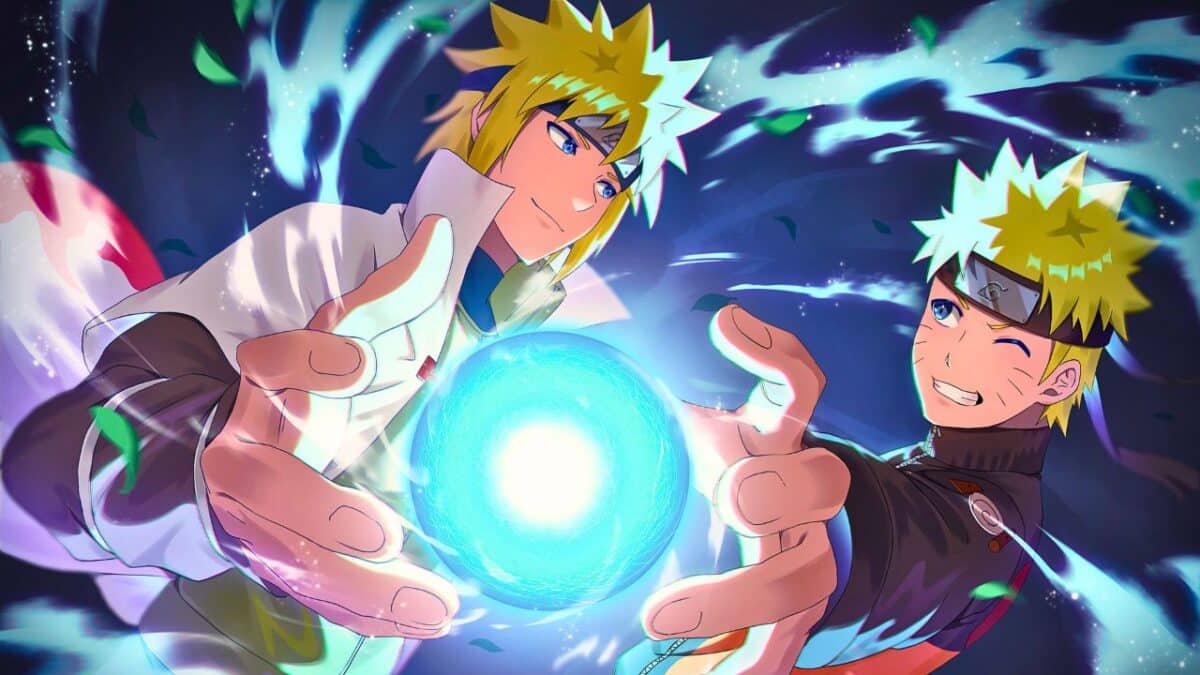 naruto et minato rasengan pere fils