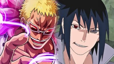 doflamingo et sasuke one piece naruto