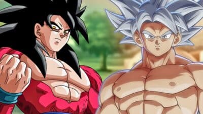 UI goku versus ssj4 goku