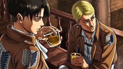 aot manga caporal livai et erwin