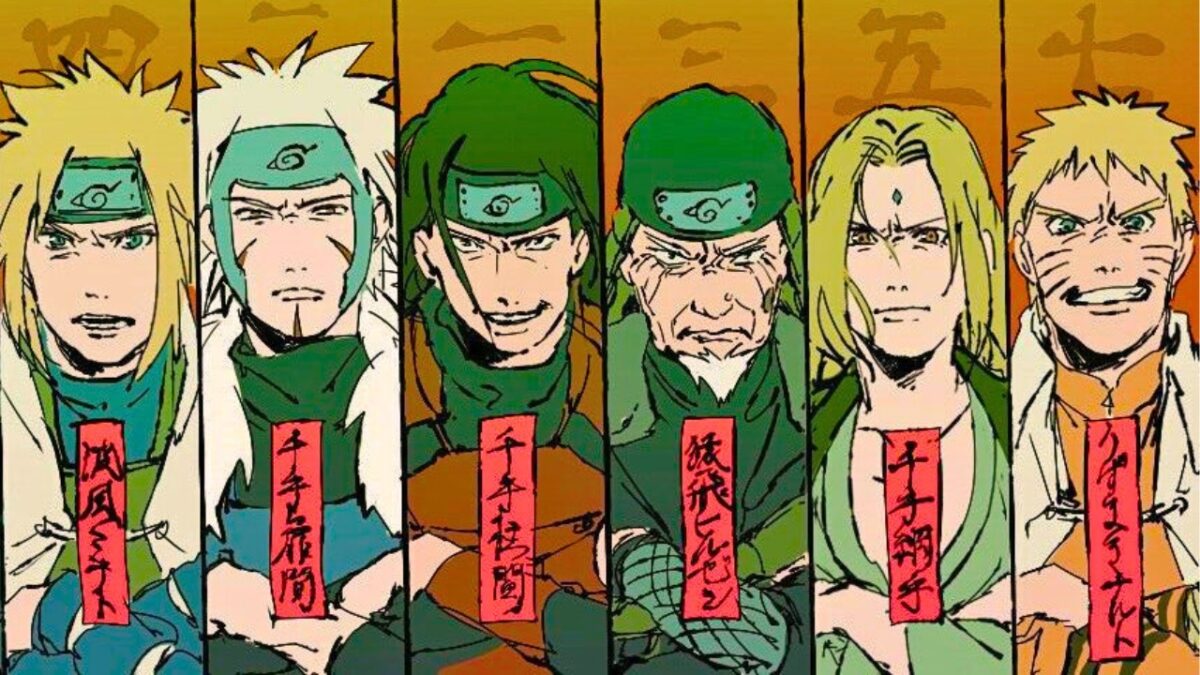 chaque hokage dans naruto