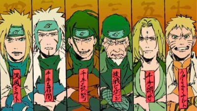 chaque hokage dans naruto