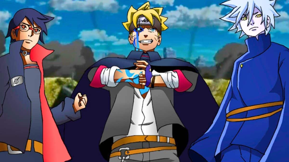 Boruto comendo himawari