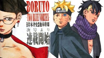 boruto two blue vortex trio sarada kawaki