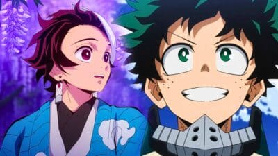 demon slayer tanjiro et deku