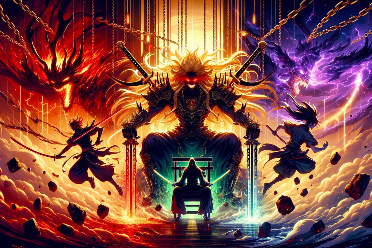 Duel Loki contre Imu à Elbaf sous pluie et flammes